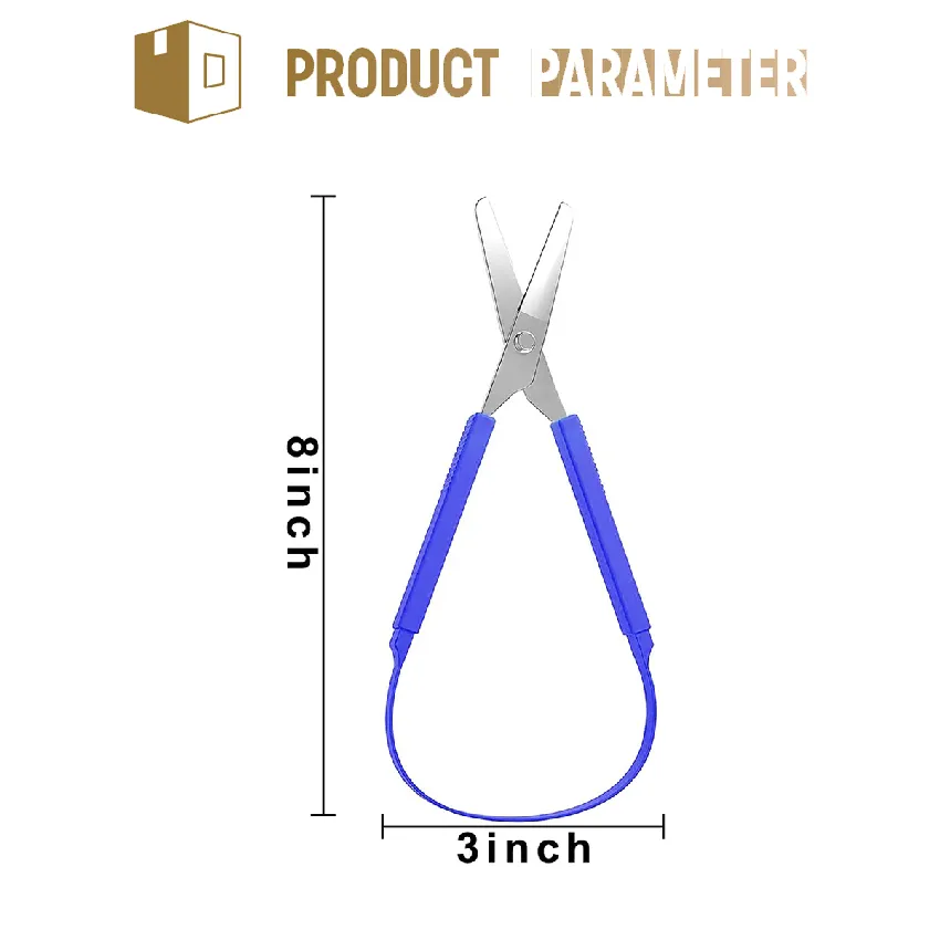 8Inch Plastic Loop Scissor Easy Open Grip Scissors Comfortable